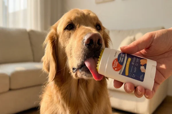 Step 2: Let your dog lick