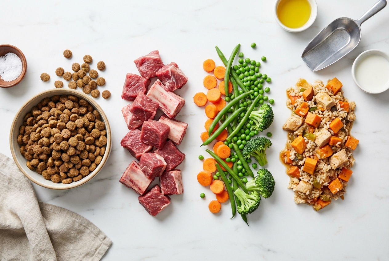 Raw vs. Kibble vs. Fresh